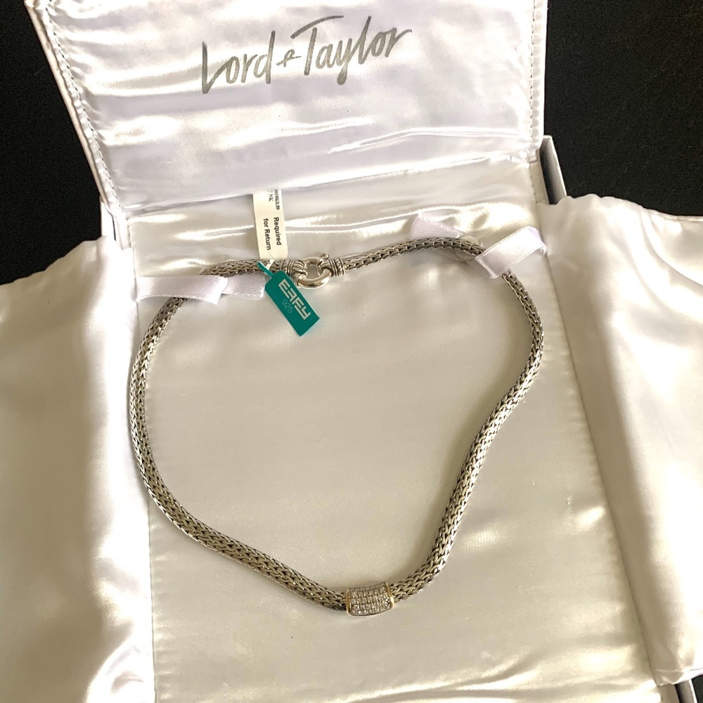 Brand New Effy 925 sterling silver necklace